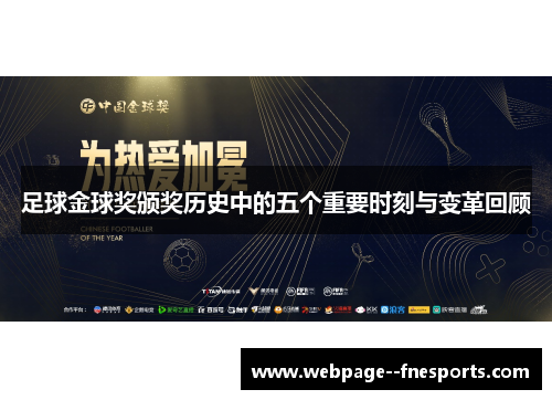 足球金球奖颁奖历史中的五个重要时刻与变革回顾 足球金球奖颁奖历史中的五个重要时刻与变革回顾